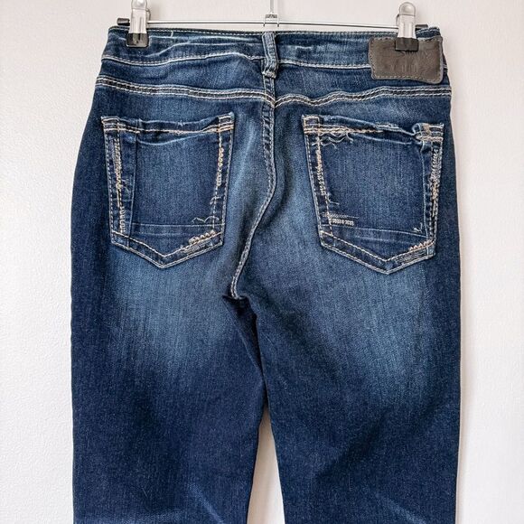 Silver Medium Wash Avery Straight Jeans Size 26 - Picture 8 of 8